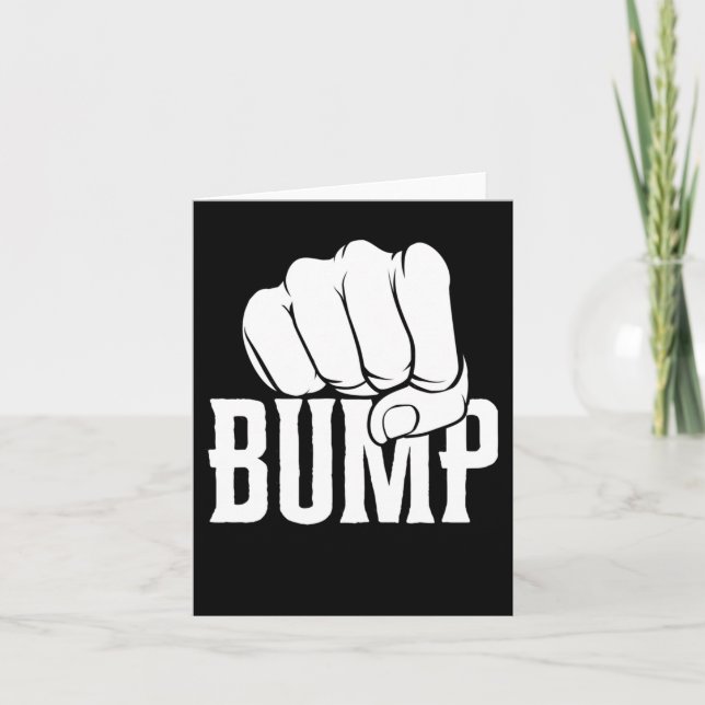 Fist Bump Sticker  Card (Front)