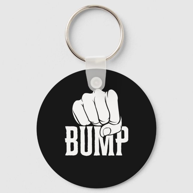 Fist Bump Sticker  Key Ring (Front)