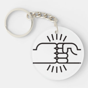 Fist Bumps Ahead! Key Ring