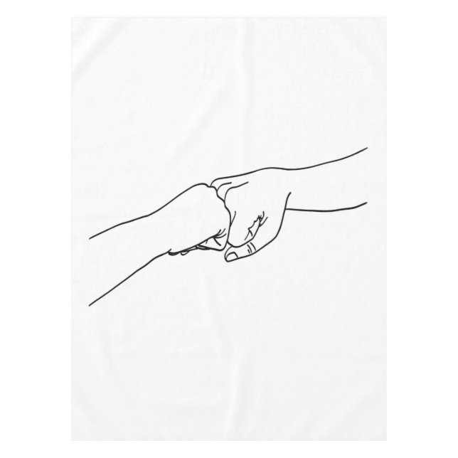 Fist Bumps, High-Fives & Jazz Hands Tablecloth (Front)