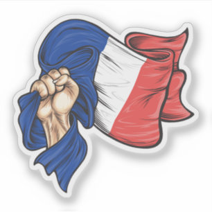 Fist holding national flag of France T-Shirt