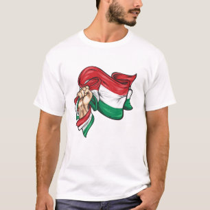 Fist holding national flag of Hungary T-Shirt