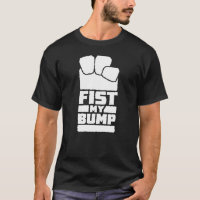 Fist My Bump Funny Space Alien Design In White