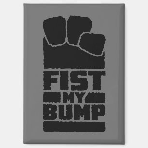 Fist My Bump Funny Space Alien Design Magnet
