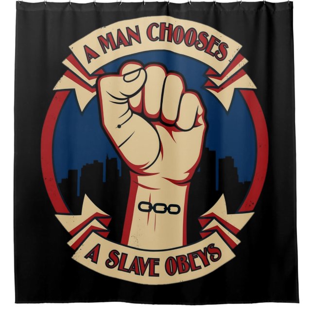 Fist of Choice Shower Curtain (Front)