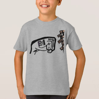 Fist of Faith Bold Black and White Drawing T-Shirt