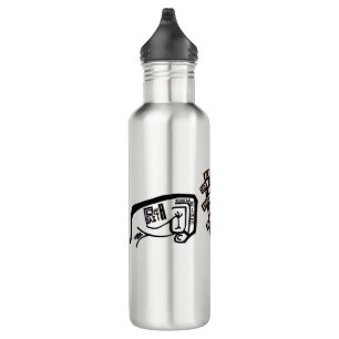 Fist of Faith White, Black Edgy Drawing 710 Ml Water Bottle