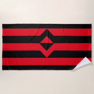 Fist Pride Flag Beach Towel