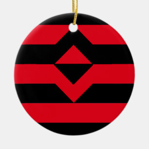 Fist Pride Flag Ceramic Ornament