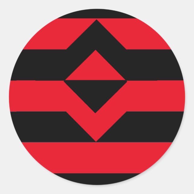 Fist Pride Flag Classic Round Sticker (Front)