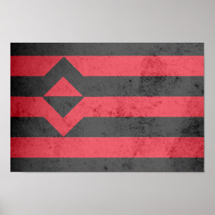 FIST PRIDE FLAG POSTER