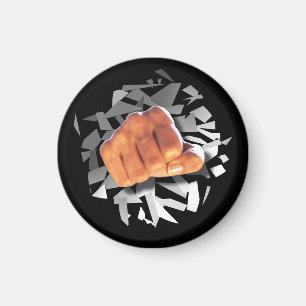 Fist Punching Through! Magnet