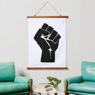 Fist, Rebel, Riot, Resistance, Communist Style Hanging Tapestry