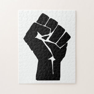 Fist, Rebel, Riot, Resistance, Communist Style Jigsaw Puzzle