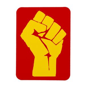Fist, Rebel, Riot, Resistance, Communist Style Magnet