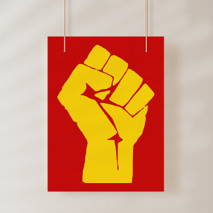 Fist, Rebel, Riot, Resistance, Communist Style Poster