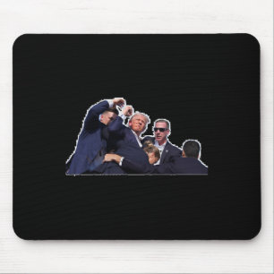 Fist Up Survival Merch Premium Scoop Mouse Pad