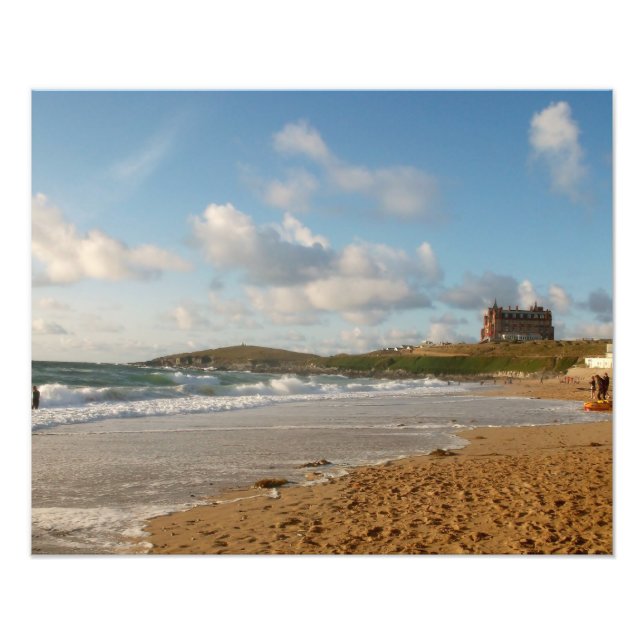 Fistral Beach Newquay Cornwall England Photo Print (Front)