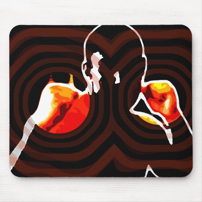 fists of fire. mouse pad (Front)