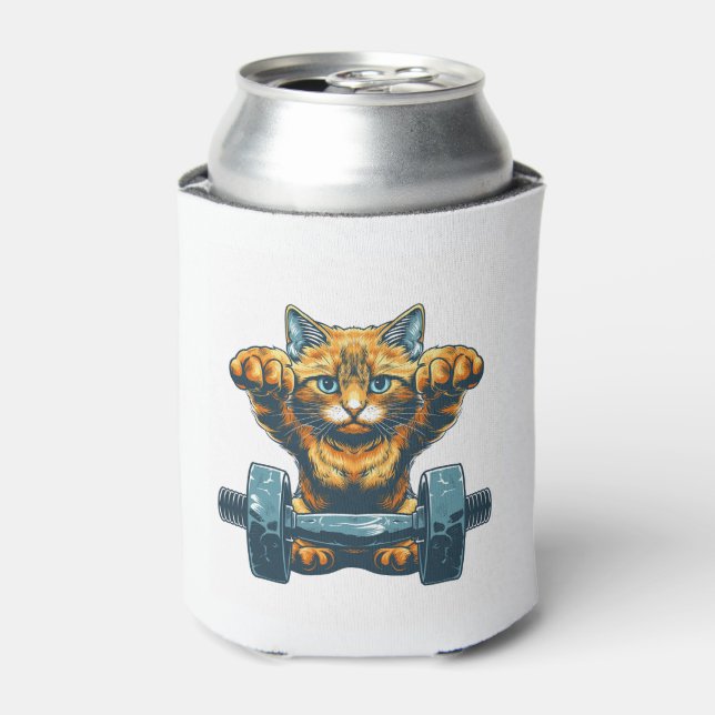 Fit and Feline Can Cooler (Can Front)