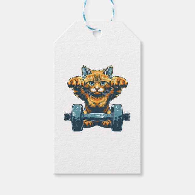 Fit and Feline Gift Tags (Front)