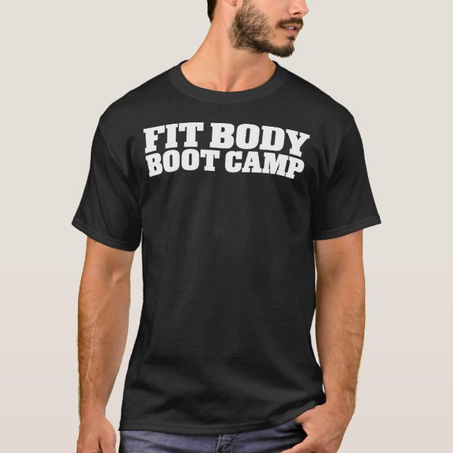 Fit Body Boot Camp Stacked Logo (White) Essential  T-Shirt (Front)