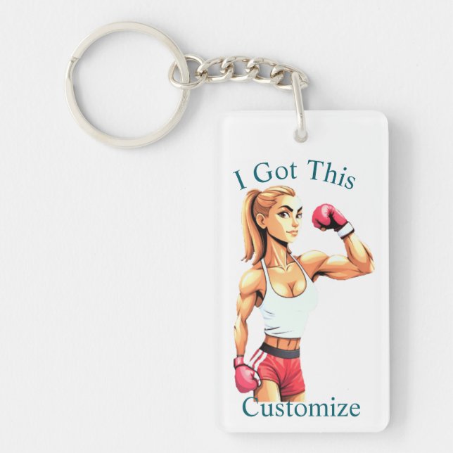 Fit Female Boxer Thunder_Cove Key Ring (Front)