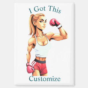 Fit Female Boxer Thunder_Cove Magnet