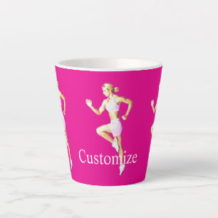 Fit Female Runner Thunder_Cove Latte Mug