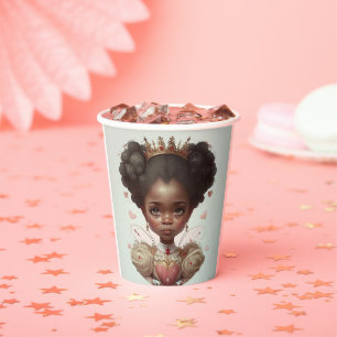 "Fit for a Queen: African American Queen paper cup