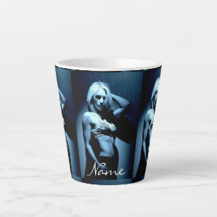 Fit girl in the shadows Thunder_Cove Latte Mug