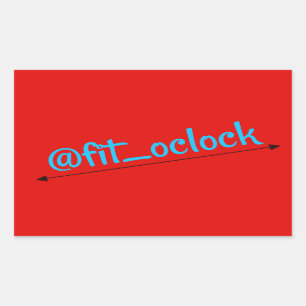 Fit O'clock Gains Day Lifting Rectangular Sticker