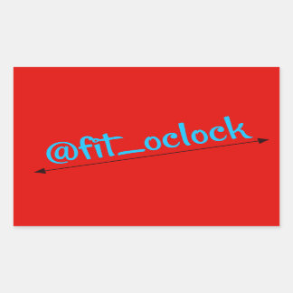 Fit O'clock Gains Day Lifting Rectangular Sticker