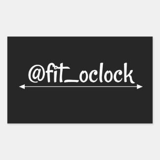 Fit O'clock Gains Day Lifting Rectangular Sticker