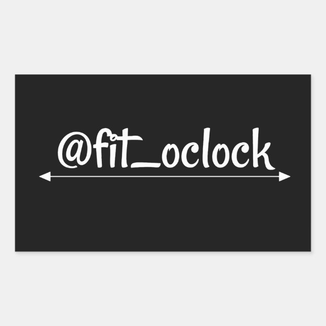 Fit O'clock Gains Day Lifting Rectangular Sticker (Front)