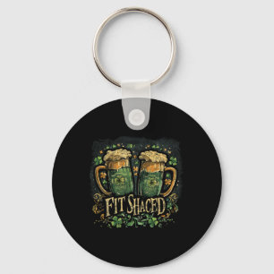 Fit Shaced Funny Irish Drinking St. Patrick's Day Key Ring