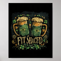Fit Shaced Funny Irish Drinking St. Patrick's Day