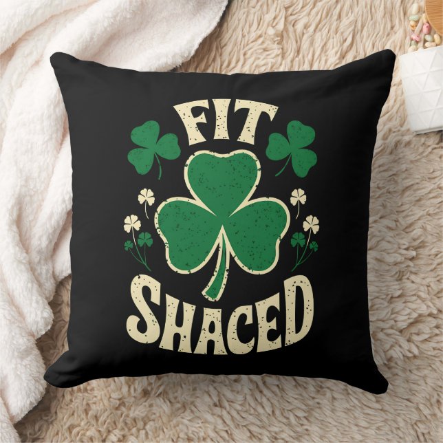 Fit Shaced Funny St Patrick's Day Irish Cushion (Blanket)