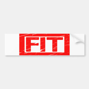 Fit Stamp Bumper Sticker