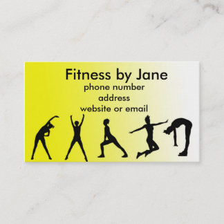 fit yellow business card