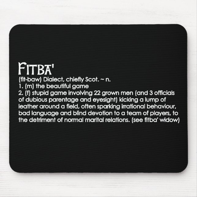 Fitba' Mouse Pad (Front)