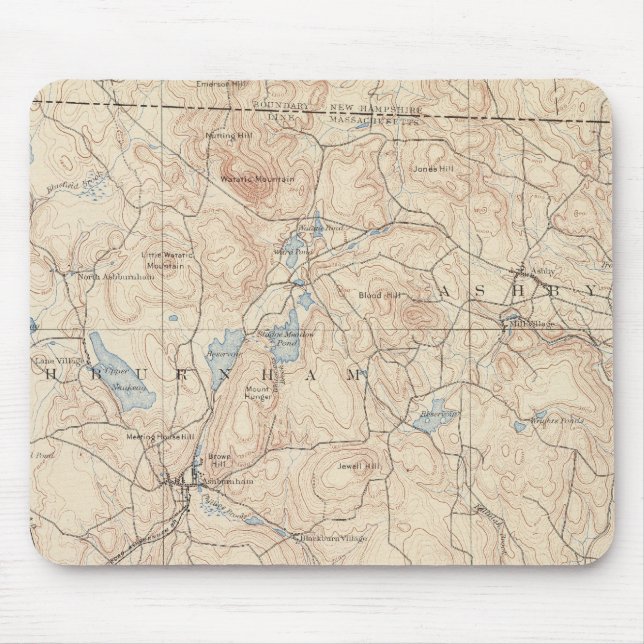 Fitchburg, Massachusetts Mouse Pad (Front)