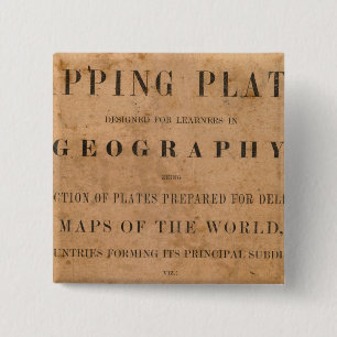 Fitch's mapping plates 15 cm square badge