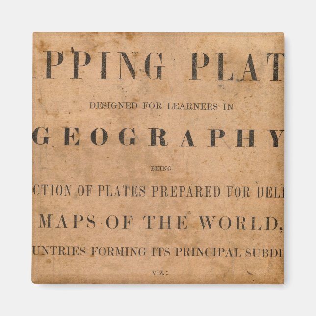 Fitch's mapping plates magnet (Front)