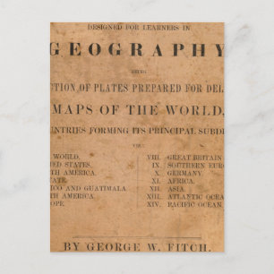 Fitch's mapping plates postcard
