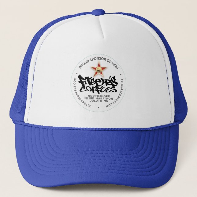 Fitger's Coffees North Shore Inline Marathon 2025 Trucker Hat (Front)