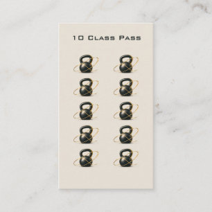 Fitness 10 Class Pass Card