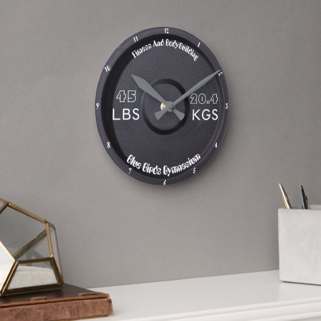 Fitness And Bodybuilding Gymnasium 45 LBS/20.4KGS Round Clock (Creator Uploaded)