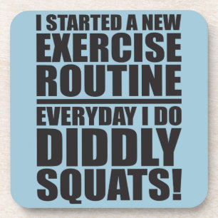 Fitness and Bodybuilding Humour Coaster