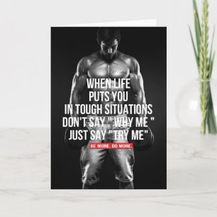 Fitness and Bodybuilding Motivation Card